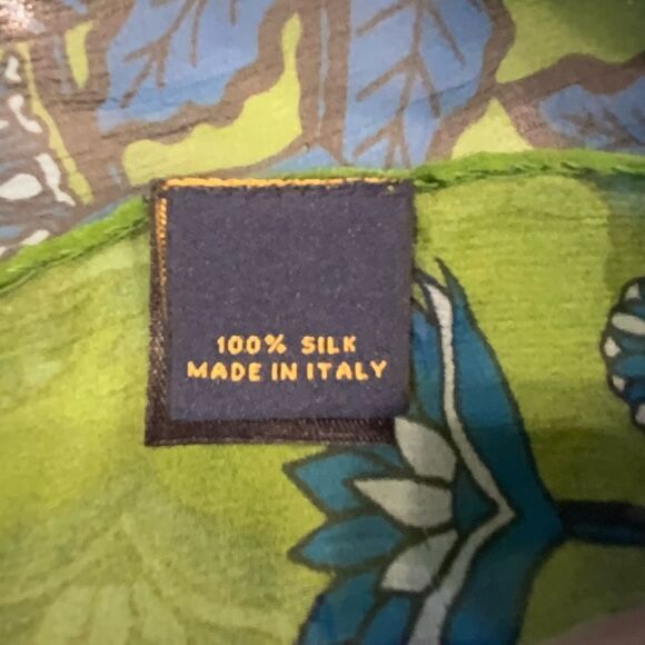 BROOKS BROTHERS Crinkled Silk Chiffon Scarf - Picture 3 of 6